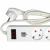 Сетевой фильтр SmartBuy One 10A, c USB, 2200Вт, 5 розеток, 1,8м, белый (SBSP-18U-W)
