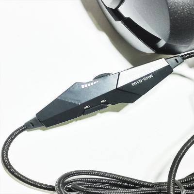 Наушники-гарнитура игровые Gembird MHS-G100, черные/оранжевые