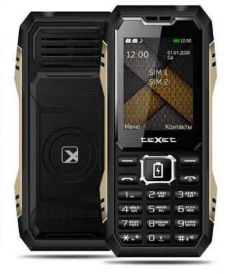 Мобильный телефон teXet TM-D428 защищеный IP54, Powerbank, черный*