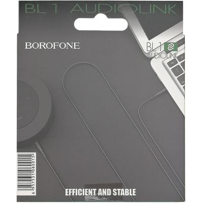 Jack 3,5mm - Jack 3,5mm 1,0м stereo BOROFONE BL1, черный