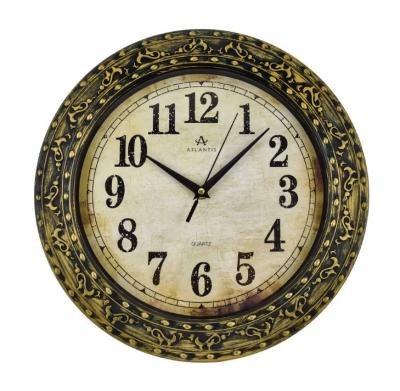 Часы настенные Atlantis TLD-35007C коричневый (brown)