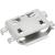 Гнездо  USB микро 5pin на плату, 4 выв. крепл.в стор. и загн, тип 9 (SINK 0.8 DIP FLAT 5P)