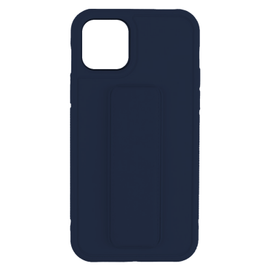Чехол-накладка, подставка с магнитом iPhone 12 mini, More choice STAND (Dark Blue)