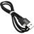 Кабель USB - Lightning 8pin, 1,0м, SmartBuy S14, 3A, нейлон, черный (iK-512-S14b)