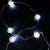 Гирлянда нитевая, 10м, 80LED, прозр/Шары бел. П.П. LX-375