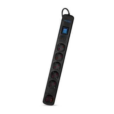 Сетевой фильтр SmartBuy PRO 16A, 3500Вт, 6 розеток, 3,0м, черный (SBSP-30K-Pro)