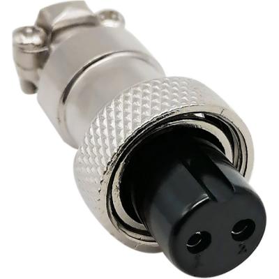 MIC12 (GX12) гнездо 2pin, на кабель (5А, 125В) /107037/