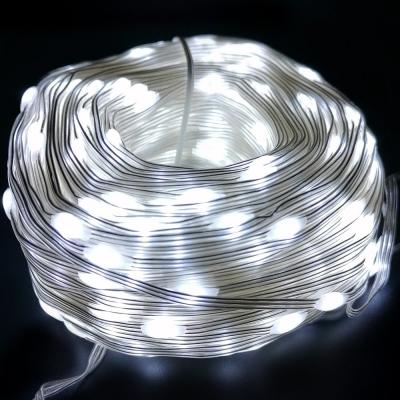 Гирлянда провол. 50м./500led, капля на тройном проводе, БЕЛ; LX-213