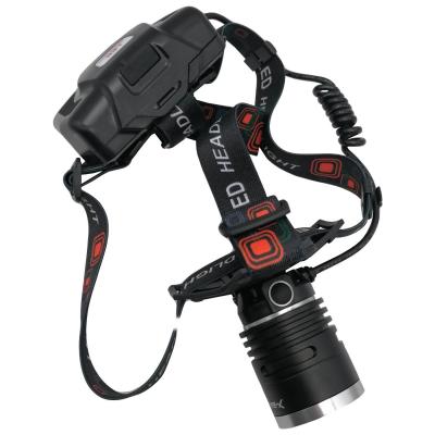 Фонарь налобный Bailong BL-A850, 5 режимов, ZOOM, повербанк, 3*18650, кабель microUSB