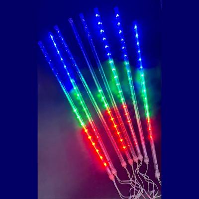Гирлянда сосульки, большие, RGB, 8шт, 50см, LX-120