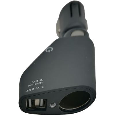 Разветвитель прикуривателя, 1 гнездо+2xUSB, OLESSON 1351