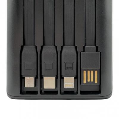 Портативный аккумулятор 50000 мАч, BOROFONE BJ65A High, 2xUSB+1xUSB-C с кабелями, черный