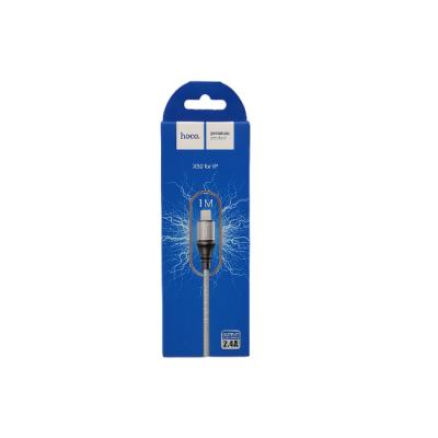 Кабель USB - Lightning 8pin, 1,0м, HOCO X50 Excellent, нейлон, серый
