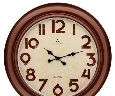Часы настенные Atlantis 366 коричневый (brown)