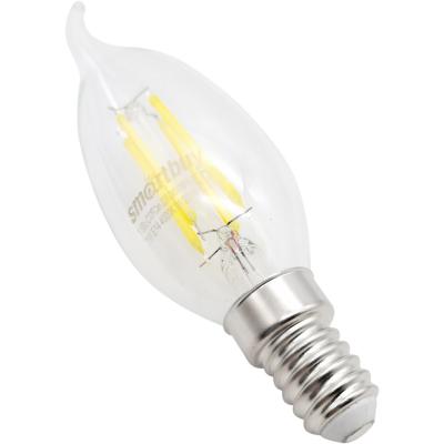 LED лампа FIL Свеча на ветру C37FCan/7W/4000/E14, Smartbuy***