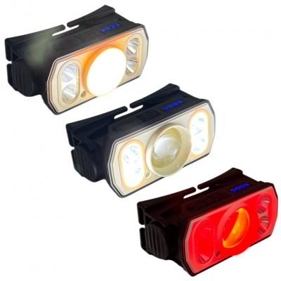 Фонарь налобный MH-210, 4*XPG LED+COB, встр. акб, Type-C
