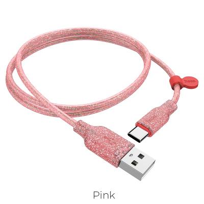 Кабель USB - micro USB, 1,2м, HOCO U73 Star galaxy, розовый