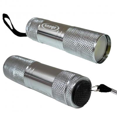 Фонарь ручной "Облик" HQ 1066 (1W COB, 3*R03) алюм.корпус, серебро 
