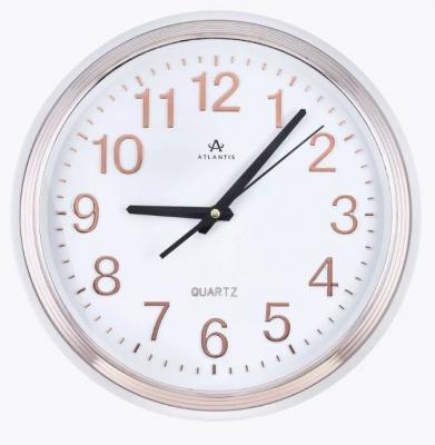 Часы настенные Atlantis TLD-35149 white/rose gold•