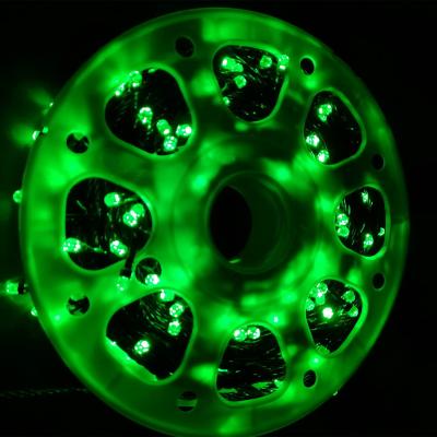 Гирлянда катушка, 50м, 240LED, 8mm, граненый, зел. LX-147