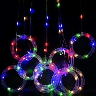 Гирлянда штора, 3м\0,5м, 10шт, RGB, прозрачный, LX-233