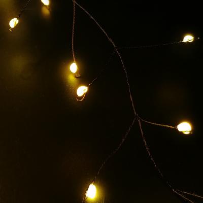 Гирлянда провол. 15м, 600LED, т.свет. капли макро, 8 функций, Luca Snake Light /87430/