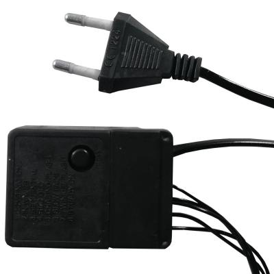 Гирлянда нитевая, 6м, 100LED, RGB, с контроллером, IP20, З.П. SB-RGB-6mGR