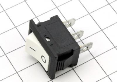 Переключатель клавишный MRS-102A/KCD1-102 (ON-ON) 250V/3A белый /26282