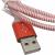 Кабель USB - Lightning 8pin, 1,0м, Smartbuy, индикац.заряда, красный (iK-512ss red)***