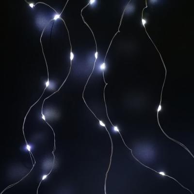 Гирлянда штора, 3,0м/1,0м, 100LED, х.бел. с контроллером, IP65, пульт, USB 5В/1-2А, LDG10
