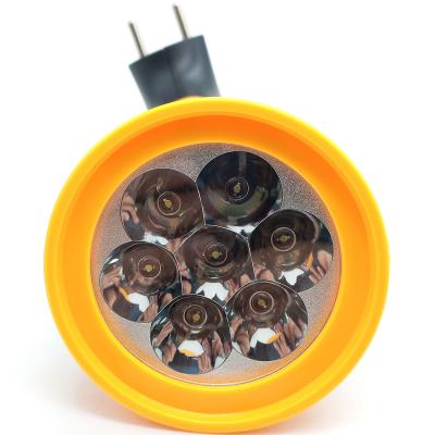 Фонарь ручной Ultraflash "AKKU PROFI" LED3807M (аккум,7LED,220В) черн/желт