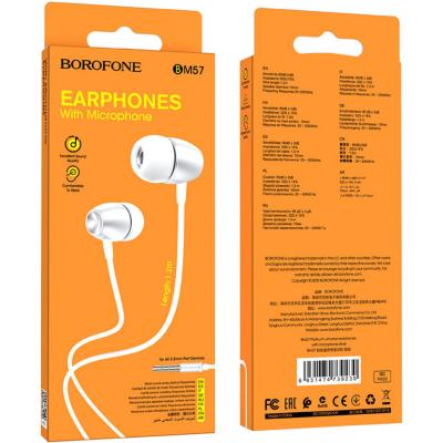 Наушники BOROFONE BM57 Platinum, серебро