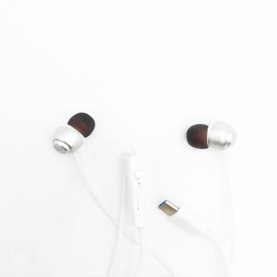 Наушники-гарнитура Ritmix RH-150MC, Type C серебро (вакуумные)
