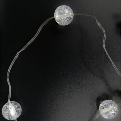 Гирлянда нитевая, 10м, 80LED, прозр/Шары т.бел. П.П. LX-376