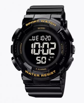 Часы наручные Skmei 2081 черный-золото-черный  (black-gold-black)