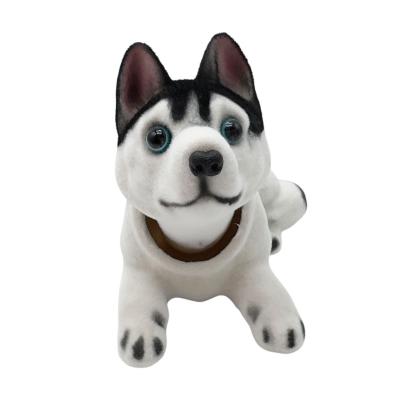 Игрушка на панель с качающейся головой "Хаски"  