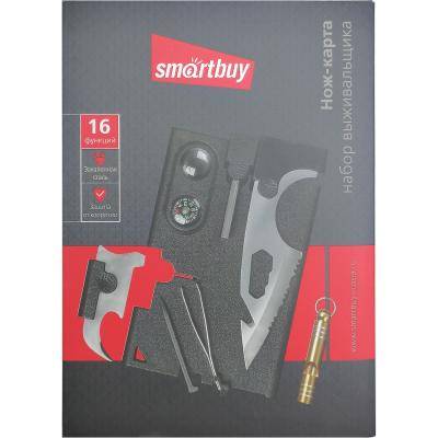 Нож-карта мультиинструмент SmartBuy (16 функций), SBT-PS-10