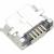Гнездо USB микро 5pin на плату L-KLS1-233-0-0-1-T