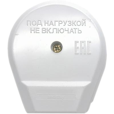 Разъем СУ д/плиты 32А 250B 2P+PE пластик, белый (SBE-IS2-250-P)