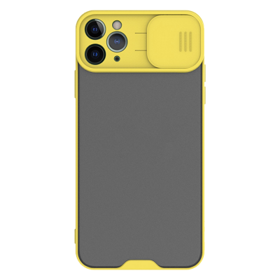 Чехол-накладка со слайд-камерой iPhone 12/12 PRO, More choice SLIDE (Yellow)