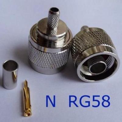Штекер N на кабель RG-58, обжим