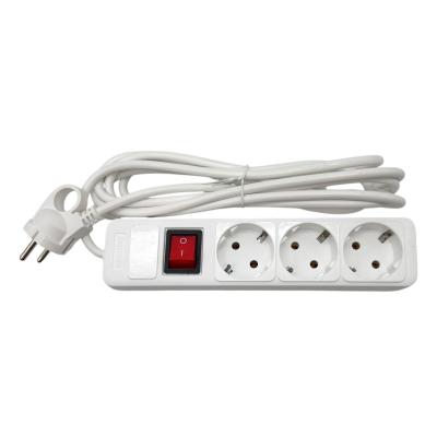 Сетевой фильтр SmartBuy 16A, 3500Вт, 3 розетки, 3,0м, белый (SBSP-3-30-W)