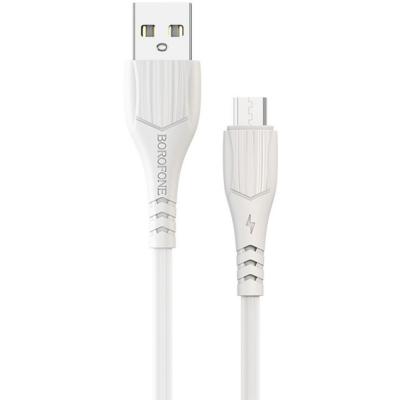 Кабель USB - micro USB, 1,0м, BOROFONE BX37 Wieldy, белый