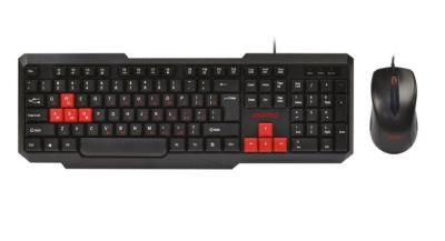 Комплект клавиатура+мышь Smartbuy 230346-KR, черно-красный, SBC-230346-KR