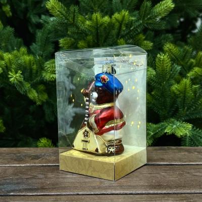 Игрушка ёлочная, 1шт. 11см. Мышка с балалайкой /ФУП4-2441