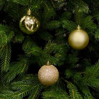 Игрушка ёлочная набор, 6см; уп.8шт; House of Seasons, шампань /87601/