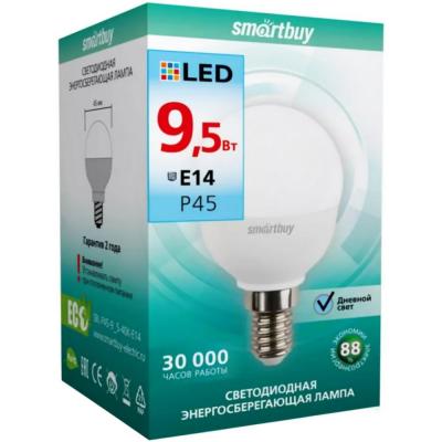 LED лампа P45/9,5W/4000/E14, Smartbuy