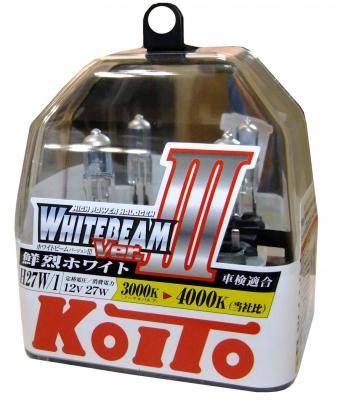 Лампа галогеновая высокотемп. Koito Whitebeam H27/1 12V 27W (55W) 2шт. **