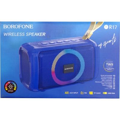 Активная колонка BOROFONE BR17 (FM/AUX/USB/microSD/BT/TWS), синий***