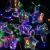 Гирлянда бахрома, 3м, 10LED, ЗВЕЗДЫ, RGB